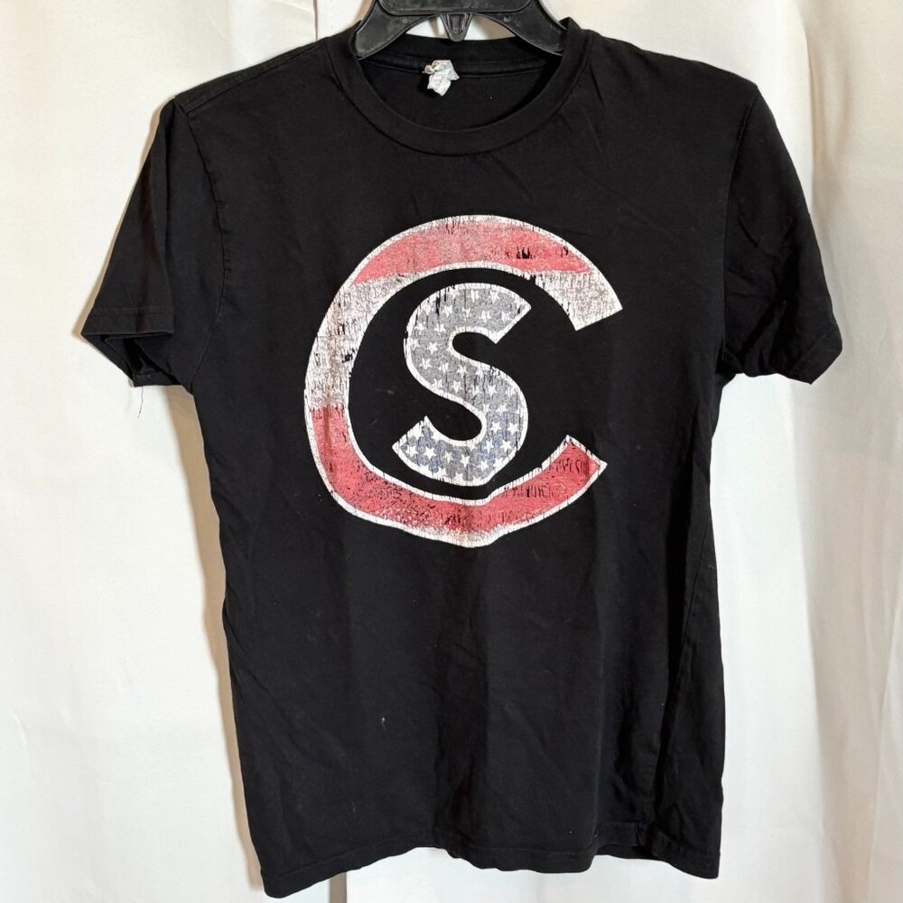 Rock Me Cole Swindell Shirt Small Distress Crew Neck Cotton Country 18735x